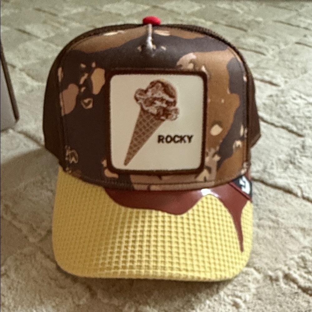 Goorin Bros Brown and Yellow Ice Cream Cone Hat